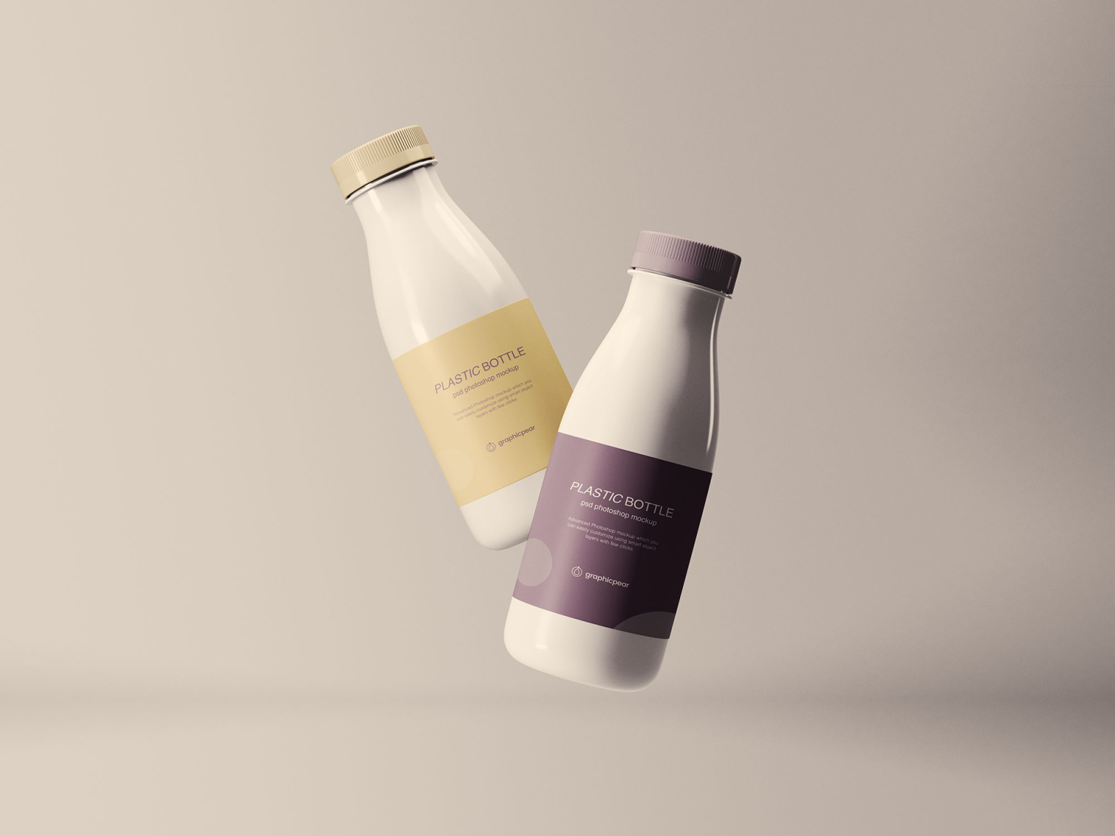 Download Floating Plastic Bottles Mockup By Graphic Pear On Dribbble Yellowimages Mockups