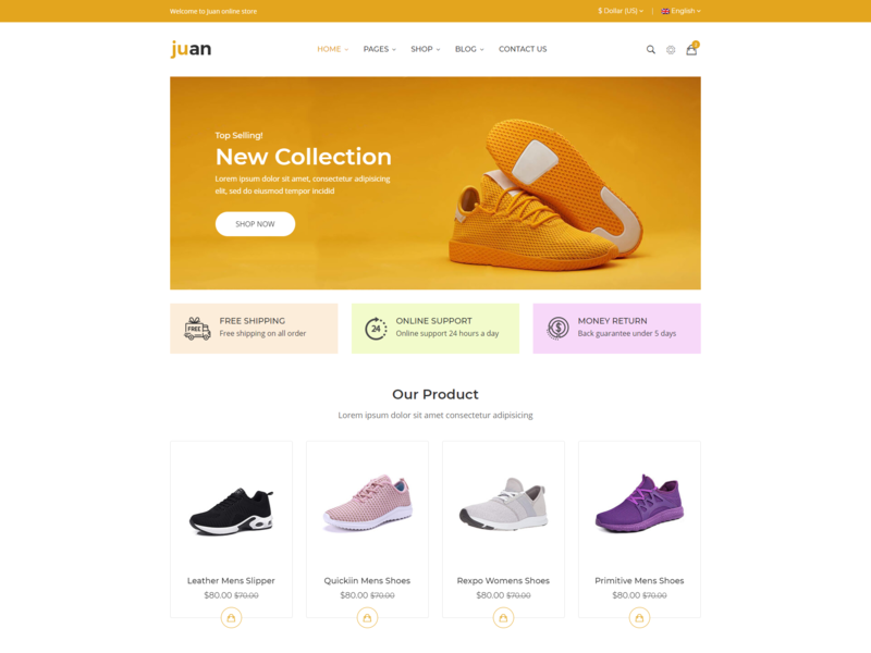 Shoes Online designs, themes, templates 