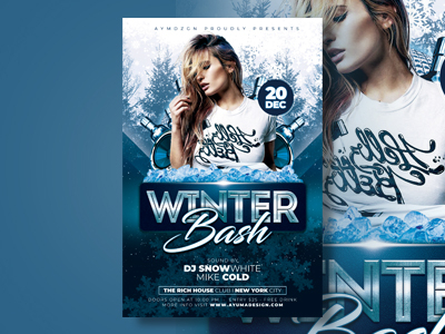 Winter Flyer Template from static.dribbble.com