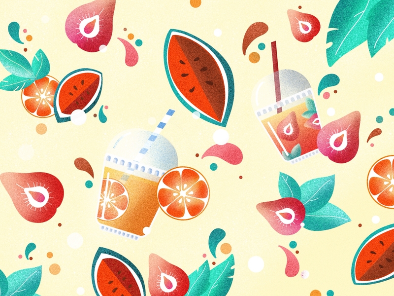 24 100 Fruity Summer Time By Yuanlei Huang On Dribbble