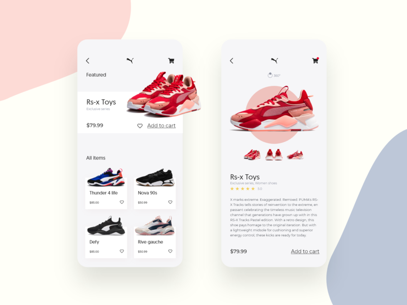 Store app concept by Camila Villarreal 