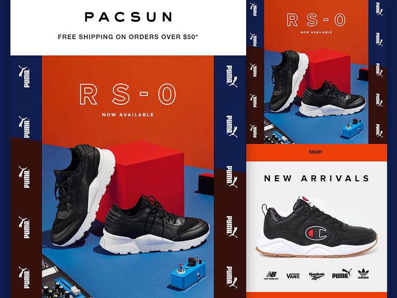 PacSun RS-0 Puma + Sneakers Email by 
