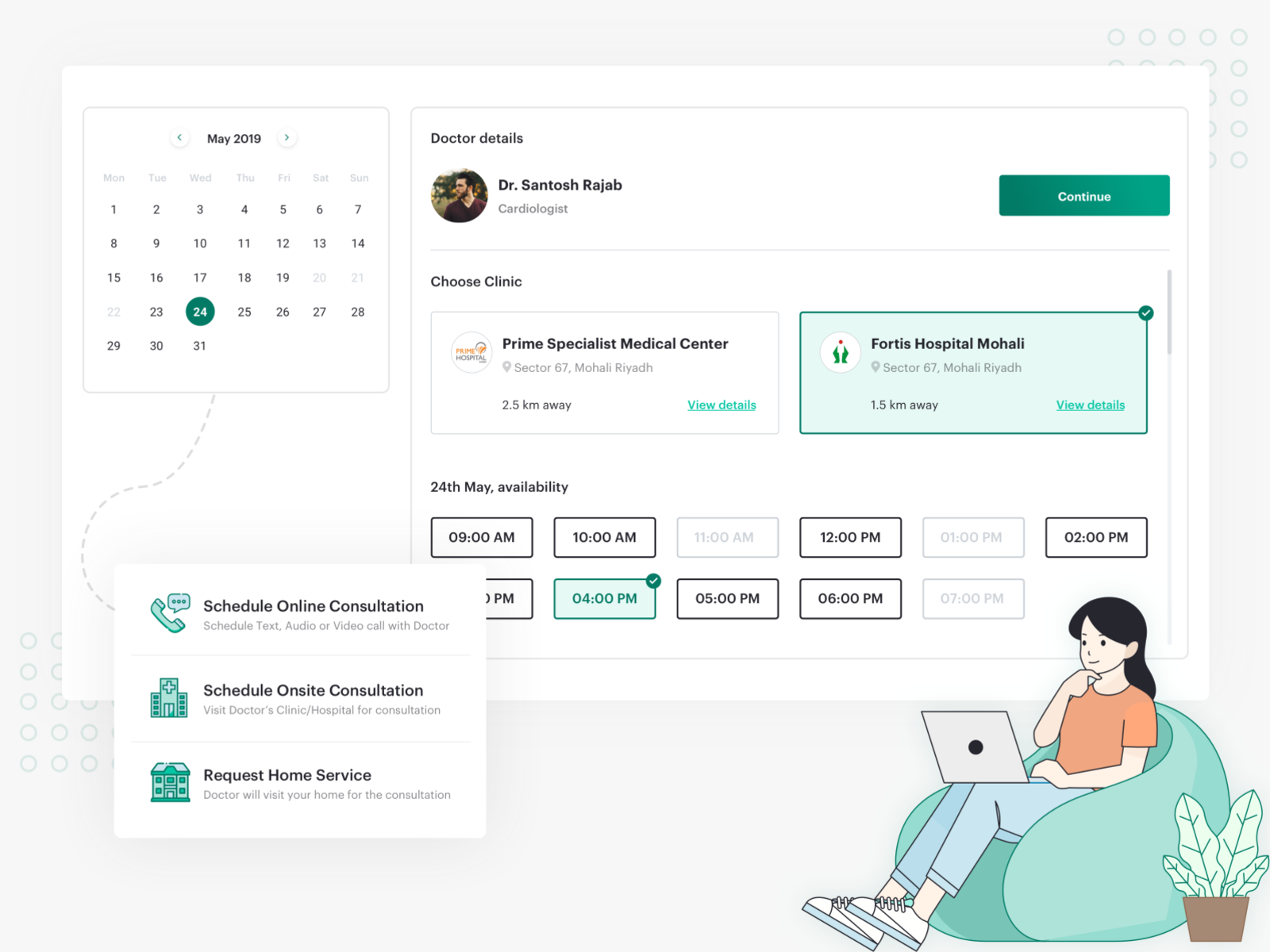 Book Doctor Appointment Online by Avinash Koundal on Dribbble