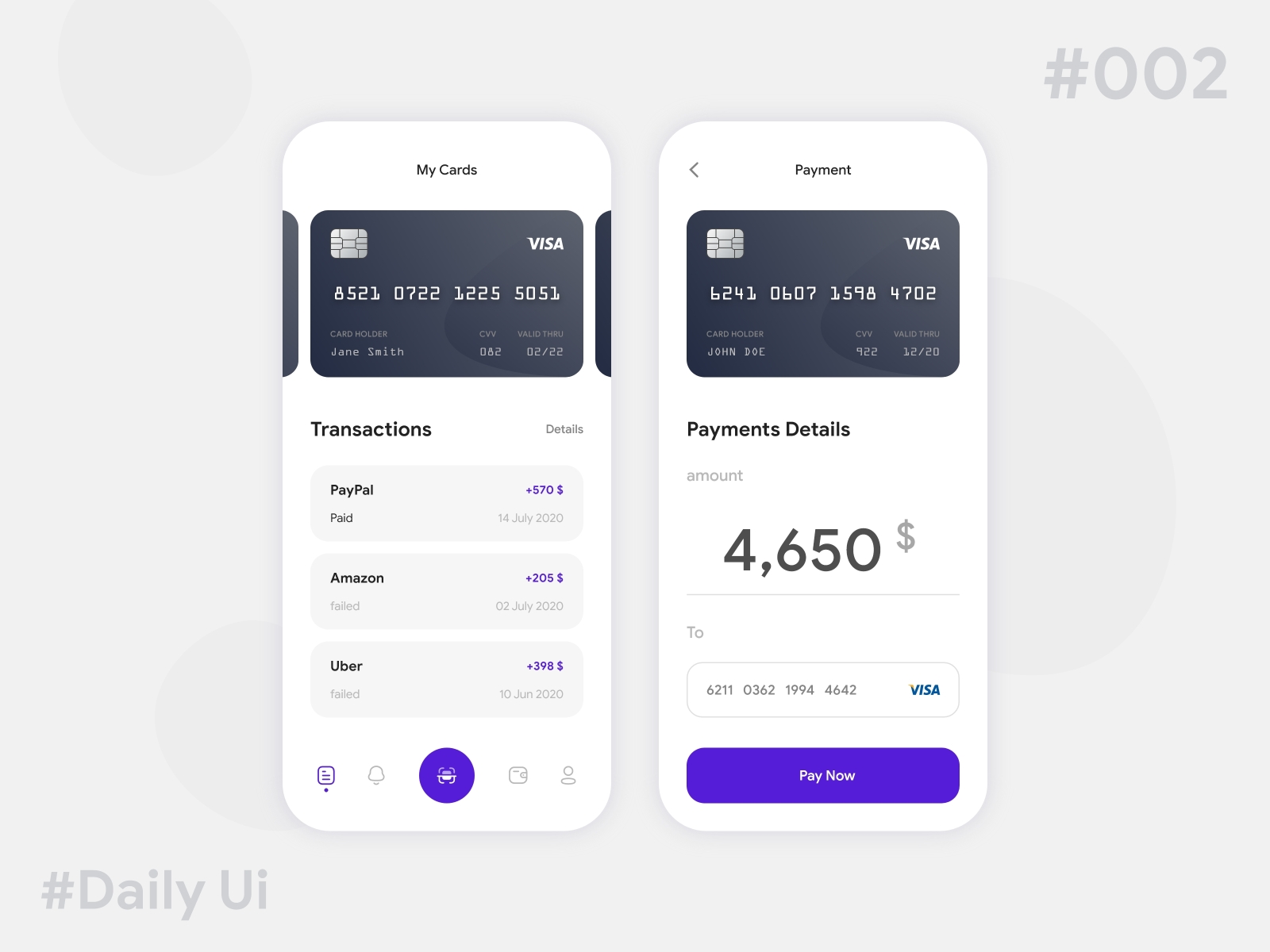 Daily UI #002 | Credit Card Checkout