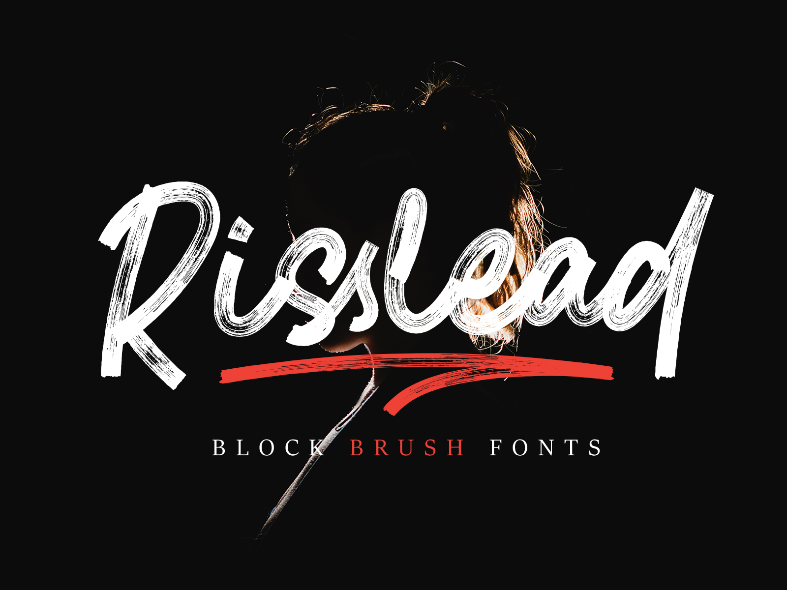 Download Free Risslead Block Brush Fonts By Stefie Justprince On Dribbble Fonts Typography