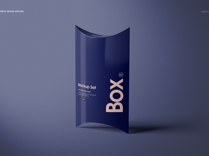 Download Free Pillow Box Designs Themes Templates And Downloadable Graphic Elements On Dribbble PSD Mockups.