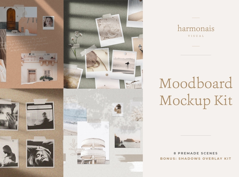 Download Moodboard Mockup Kit Designs Themes Templates And Downloadable Graphic Elements On Dribbble PSD Mockup Templates
