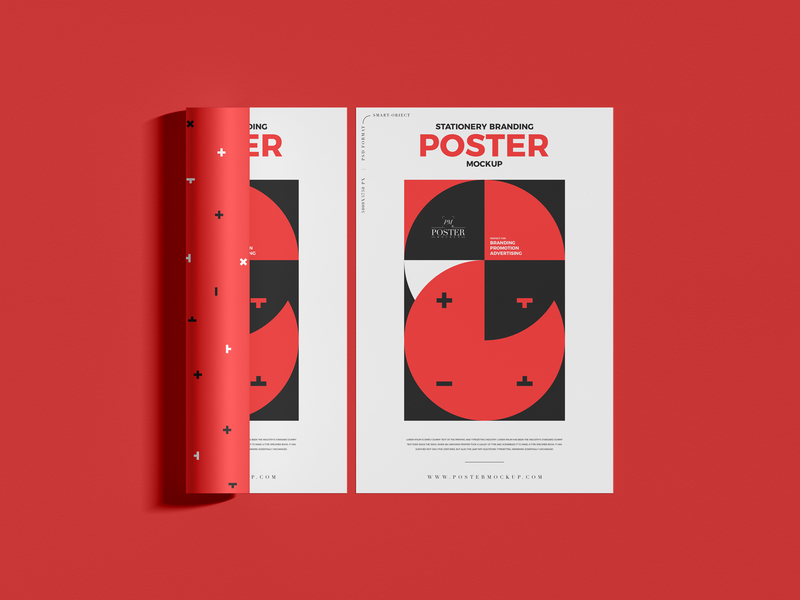 Download Free Poster Mockup Designs Themes Templates And Downloadable Graphic Elements On Dribbble PSD Mockups.