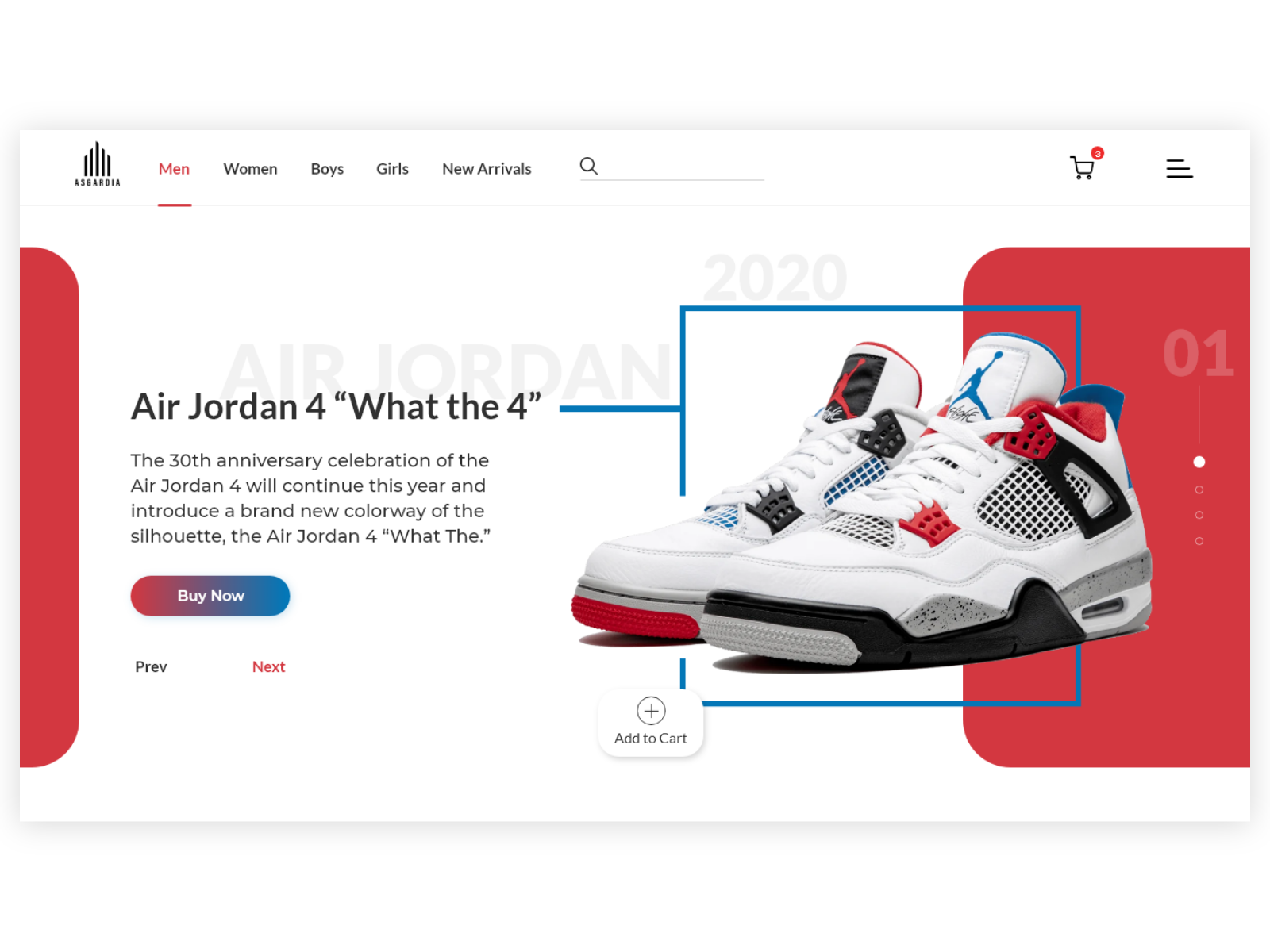 NIKE Air Jordan Web Design by Ayoub Bx on Dribbble