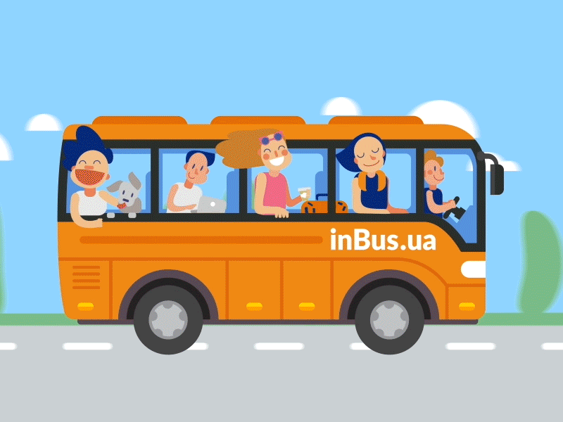  Bus  Animation by Ilya Borisuk on Dribbble