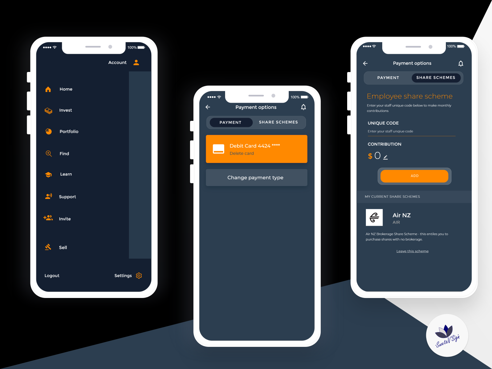 BlockChain + Fintech Mobile App Design by Sweta Vora on Dribbble