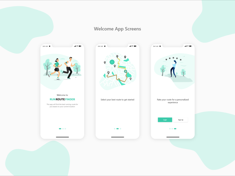 Welcome App Screens By Designza On Dribbble