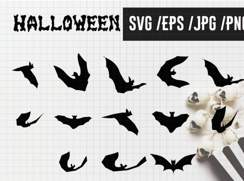 Download Free Vampire Bat Silhouette Halloween Bats Decoration 13 Design By Momixzaa On Dribbble SVG Cut Files