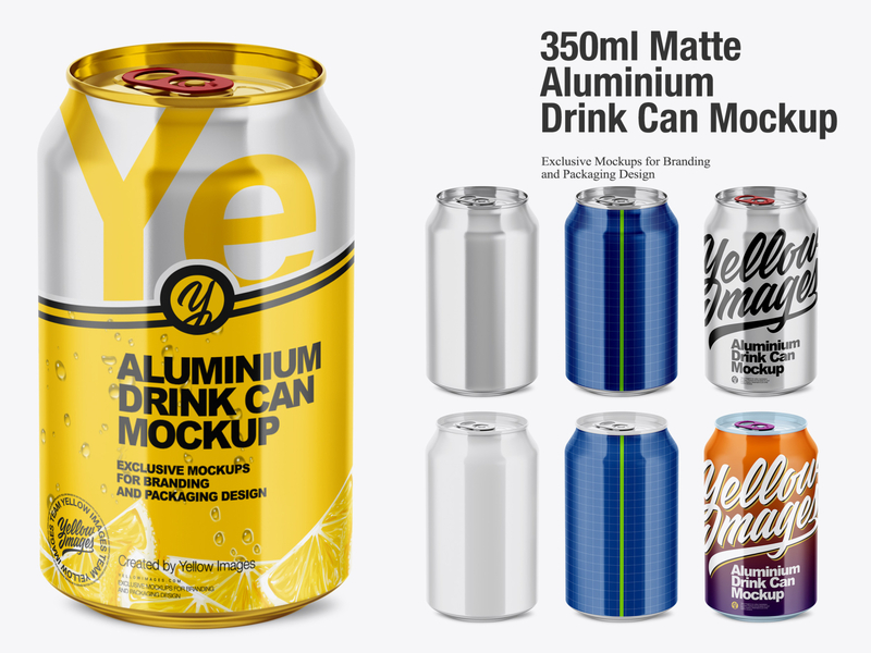 Download Aluminium Can Designs Themes Templates And Downloadable Graphic Elements On Dribbble PSD Mockup Templates