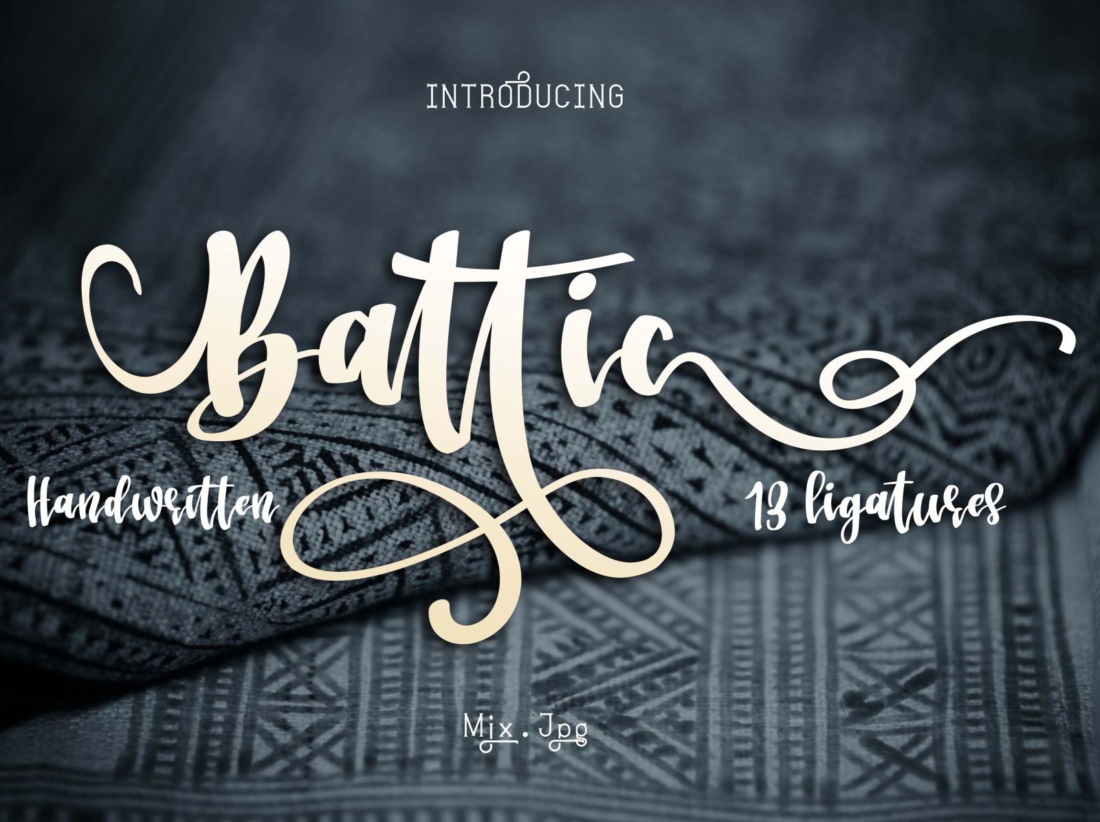 Download Free Battic Font By Mixjpg On Dribbble PSD Mockup Template