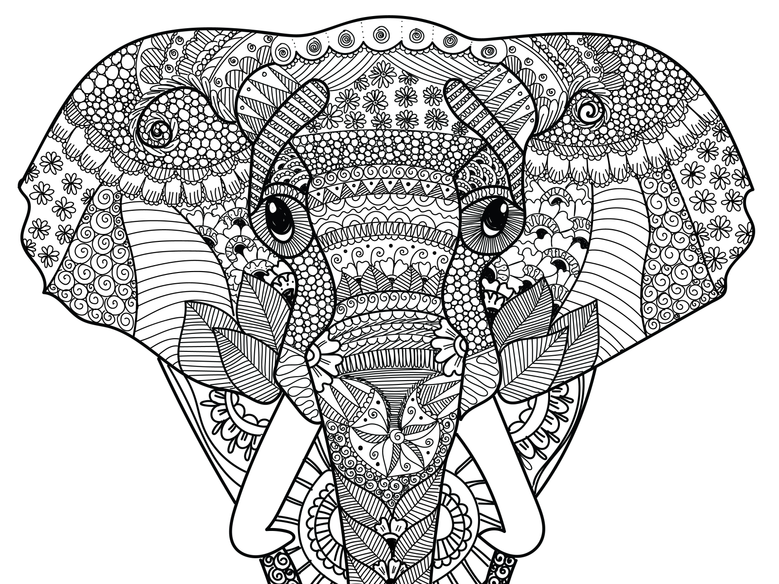 Elephant Mandala by Sapna Kissoondoyal on Dribbble