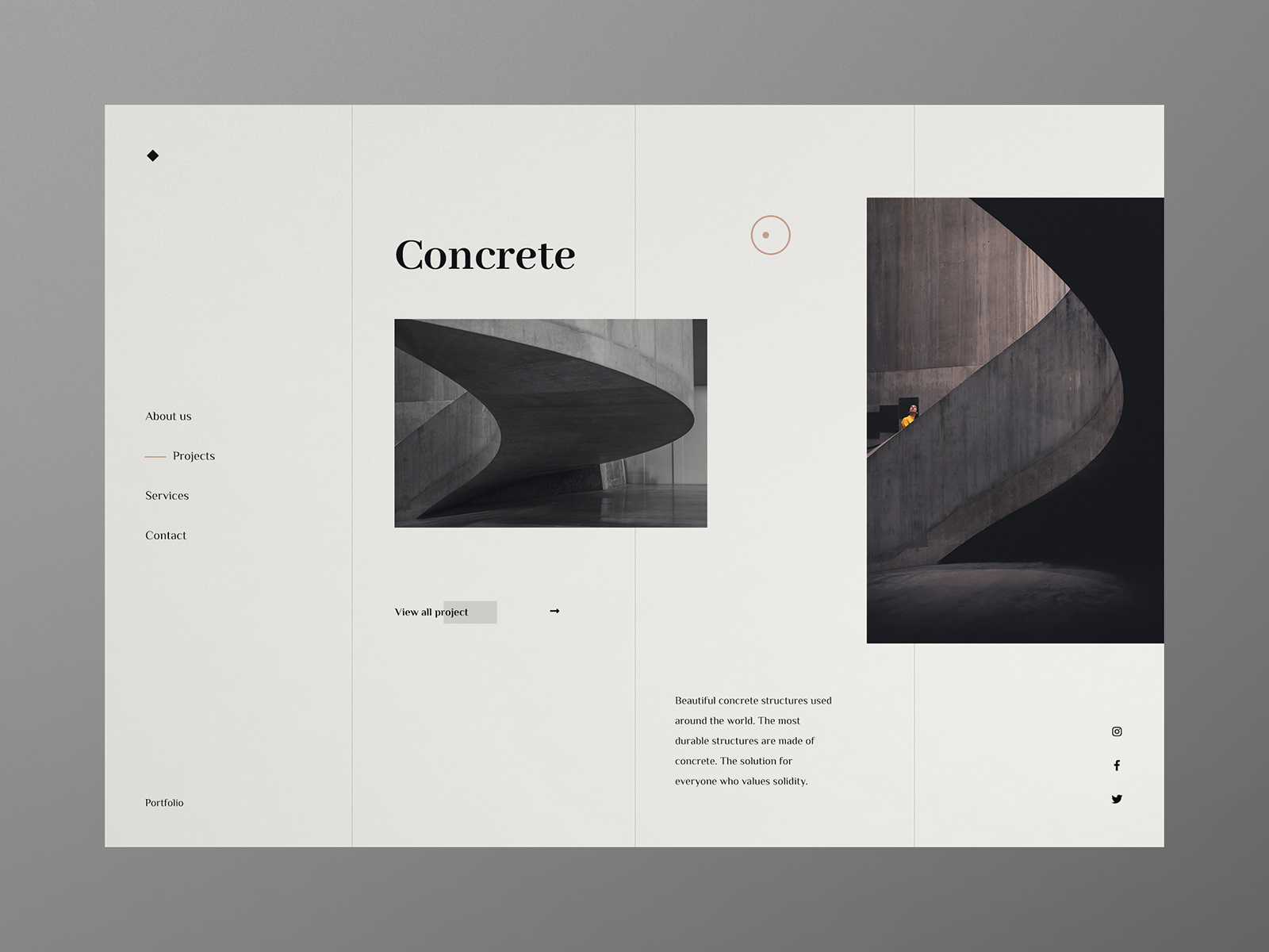 Concrete - Website Concept by Tomasz Mazurczak on Dribbble