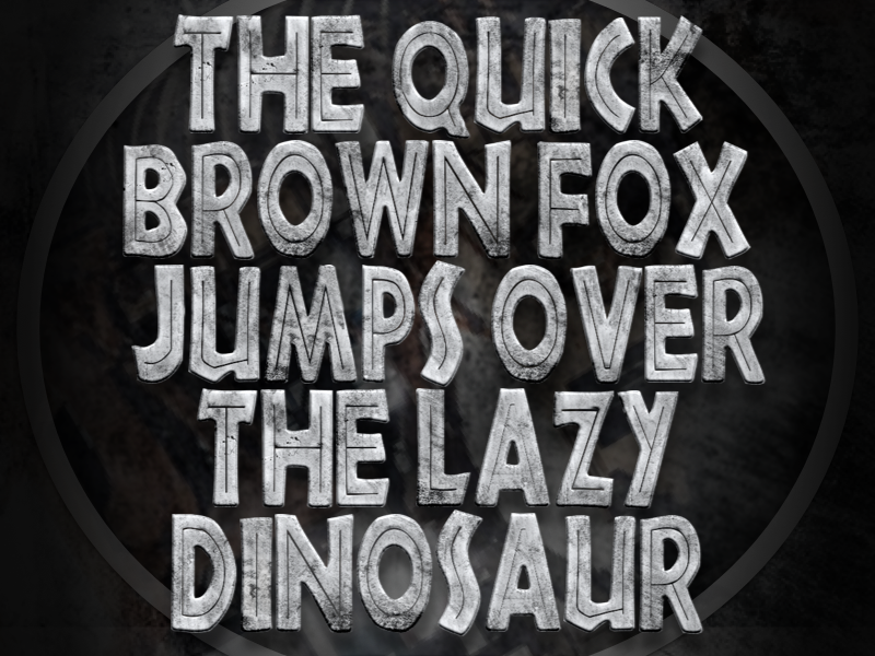 Download New "Jurassic World" inspired OpenType-SVG .OTF Color Font ...