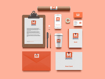 Download Free Branding Identity Mockup Designs Themes Templates And Downloadable Graphic Elements On Dribbble PSD Mockups.