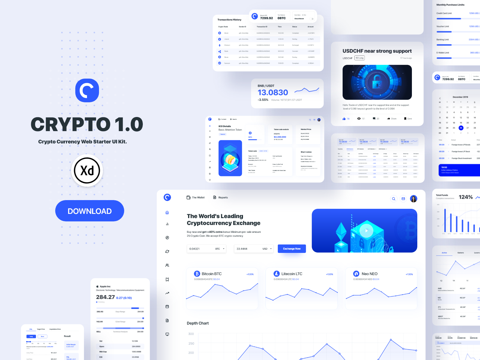 Crypto Currency Web Starter UI Kit by Ramon on Dribbble