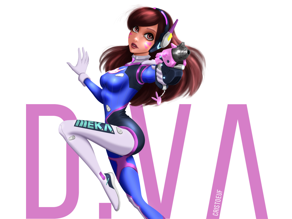 D Va From Overwatch By Cristoeuf On Dribbble